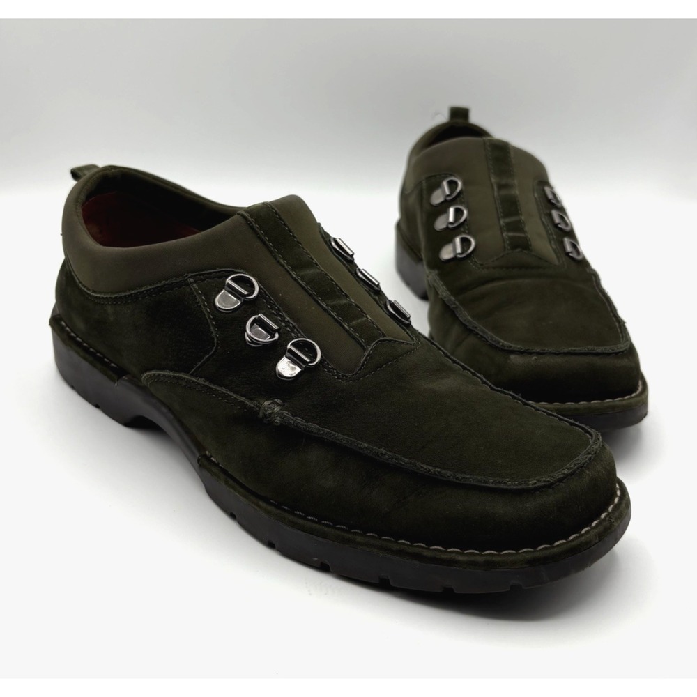 AEROSOLE Grass Slipper Loafers Women's Size 8 Dark Green Suedeโ Slip On Shoes